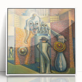 Modern Wall Art - Surreal Abstract Scene with Bold Visual Layers