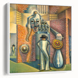 Modern Wall Art - Surreal Abstract Scene with Bold Visual Layers