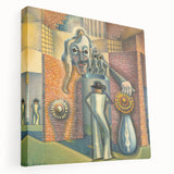 Modern Wall Art - Surreal Abstract Scene with Bold Visual Layers