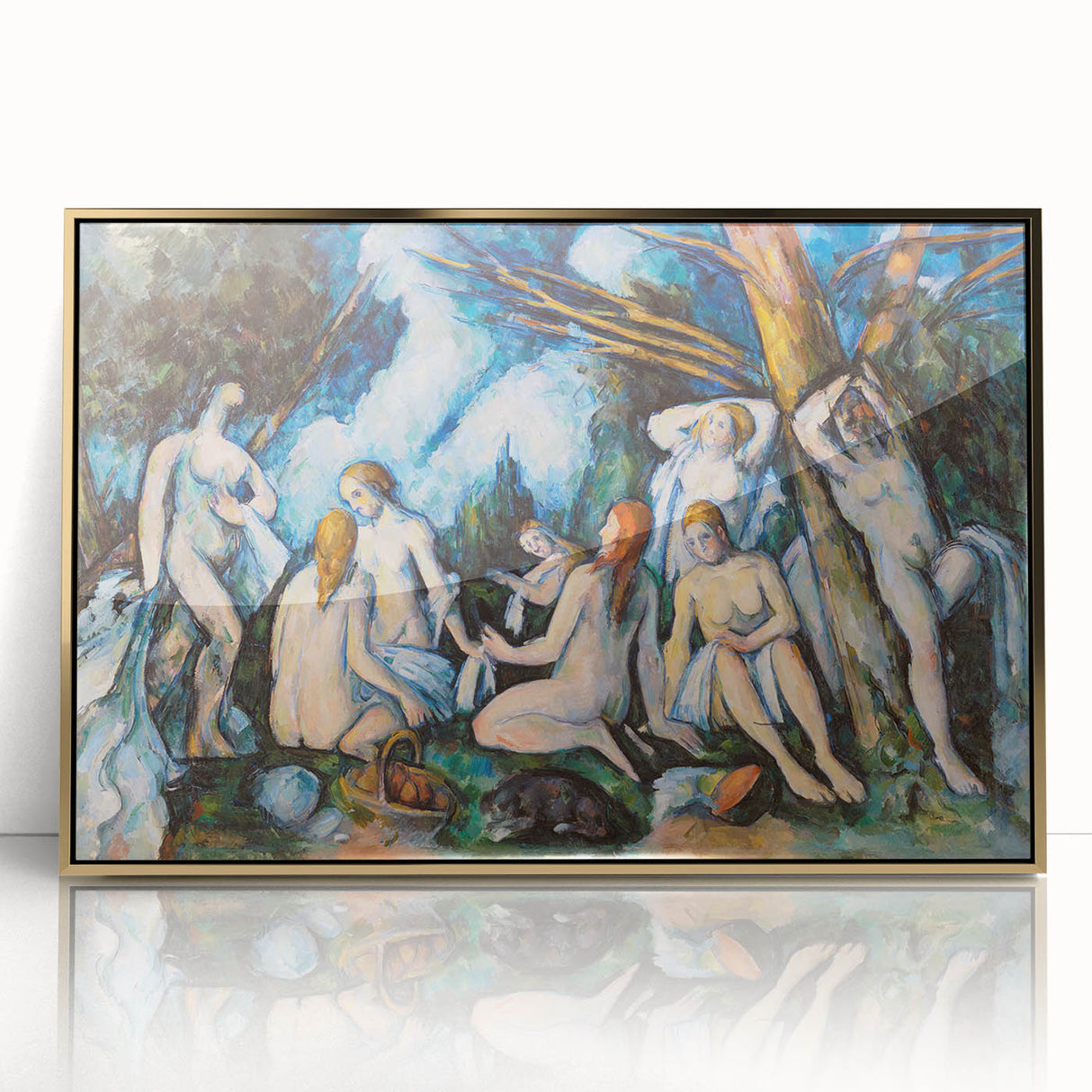 Impressionist Wall Art: The Large Bathers by Paul Cézanne