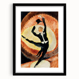 Modern Wall Art - Dynamic Acrobatic Dancer with Vibrant Energy