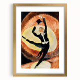 Modern Wall Art - Dynamic Acrobatic Dancer with Vibrant Energy