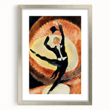 Modern Wall Art - Dynamic Acrobatic Dancer with Vibrant Energy