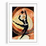 Modern Wall Art - Dynamic Acrobatic Dancer with Vibrant Energy