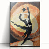 Modern Wall Art - Dynamic Acrobatic Dancer with Vibrant Energy