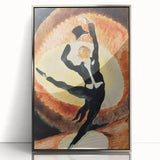 Modern Wall Art - Dynamic Acrobatic Dancer with Vibrant Energy