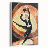 Modern Wall Art - Dynamic Acrobatic Dancer with Vibrant Energy
