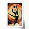 Modern Wall Art - Dynamic Acrobatic Dancer with Vibrant Energy