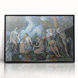 Impressionist Wall Art: The Large Bathers Famous by Paul Cézanne