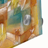 Modern Wall Art - Abstract Architectural Facade in Earthy Tones