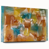 Modern Wall Art - Abstract Architectural Facade in Earthy Tones