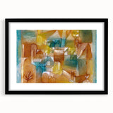 Modern Wall Art - Abstract Architectural Facade in Earthy Tones