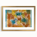 Modern Wall Art - Abstract Architectural Facade in Earthy Tones