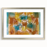 Modern Wall Art - Abstract Architectural Facade in Earthy Tones