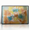 Modern Wall Art - Abstract Architectural Facade in Earthy Tones