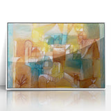 Modern Wall Art - Abstract Architectural Facade in Earthy Tones