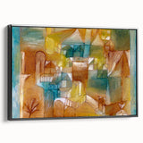 Modern Wall Art - Abstract Architectural Facade in Earthy Tones