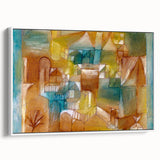 Modern Wall Art - Abstract Architectural Facade in Earthy Tones