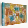 Modern Wall Art - Abstract Architectural Facade in Earthy Tones