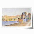 Modern Wall Art - Serene Pointillist Landscape of Coastal Town