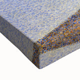 Modern Wall Art - Serene Pointillist Landscape of Coastal Town