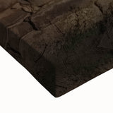 Close-up of a vibrant stretched canvas depicting a serene landscape with a majestic castle and lush greenery, showcasing intricate details and rich colors for art enthusiasts.