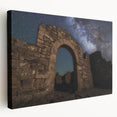 Stretched canvas artwork depicting a majestic landscape with a classic castle set against a serene backdrop, showcasing vibrant colors and intricate details. Ideal for enhancing home decor with a touch of elegance and charm.