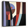 Abstract Modern Bedroom Wall Art – Framed Geometric Canvas Print