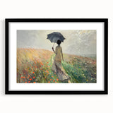 Elegant Rainy Stroll Office Wall Art – Modern Corporate Decor
