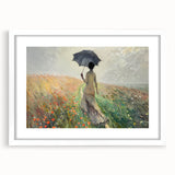 Elegant Rainy Stroll Office Wall Art – Modern Corporate Decor