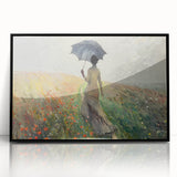 Elegant Rainy Stroll Office Wall Art – Modern Corporate Decor