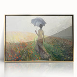Elegant Rainy Stroll Office Wall Art – Modern Corporate Decor