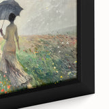 Elegant Rainy Stroll Office Wall Art – Modern Corporate Decor