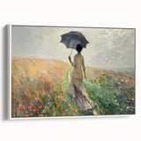 Elegant Rainy Stroll Office Wall Art – Modern Corporate Decor