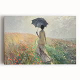 Elegant Rainy Stroll Office Wall Art – Modern Corporate Decor