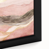 Abstract landscape wall art featuring vibrant colors and intricate textures, framed for display. Ideal for modern home decor, enhancing any living space ambiance.