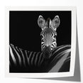 Glossy photo print mockup set showcasing a vibrant animal design, featuring a blend of colors and textures, elegantly arranged on a minimalist background, ideal for art display purposes.