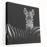 Stretched canvas artwork showcasing a vibrant animal design, featuring rich colors and textures, ideal for enhancing home decor and available in various sizes.