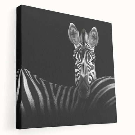 Stretched canvas artwork showcasing a vibrant animal design, featuring rich colors and textures, ideal for enhancing home decor and available in various sizes.