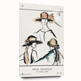 Vintage Art Deco Wall Art - Trois Chapeaux Fashion Hat Illustration