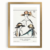 Vintage Art Deco Wall Art - Trois Chapeaux Fashion Hat Illustration