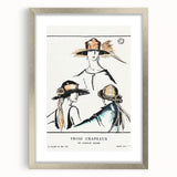 Vintage Art Deco Wall Art - Trois Chapeaux Fashion Hat Illustration