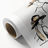 Vintage Art Deco Wall Art - Trois Chapeaux Fashion Hat Illustration