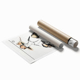 Vintage Art Deco Wall Art - Trois Chapeaux Fashion Hat Illustration