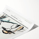 Vintage Art Deco Wall Art - Trois Chapeaux Fashion Hat Illustration