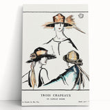 Vintage Art Deco Wall Art - Trois Chapeaux Fashion Hat Illustration