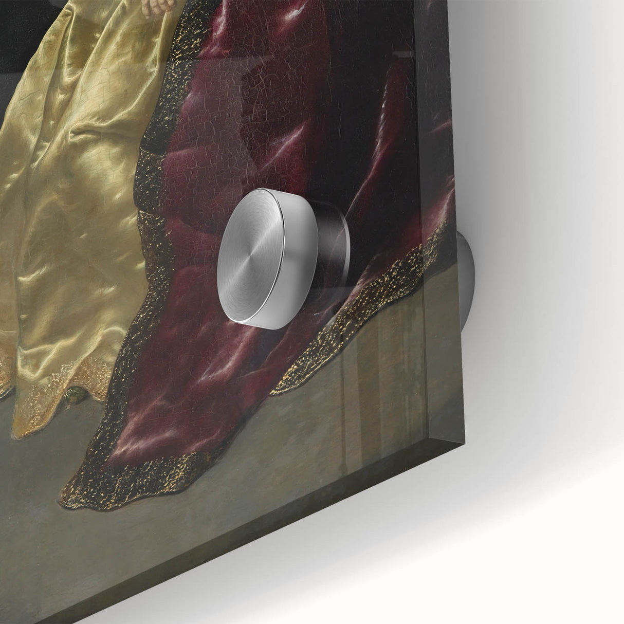 Baroque Art Print - Golden Elegance and Mystery in a Dim Setting