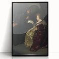 Baroque Art Print - Golden Elegance and Mystery in a Dim Setting