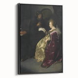 Baroque Art Print - Golden Elegance and Mystery in a Dim Setting