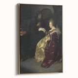 Baroque Art Print - Golden Elegance and Mystery in a Dim Setting